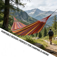 Hamac Portable en Toile Respirante, 260 x 80 cm, 1 Place avec Sac de Rangement, vue 5