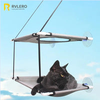 Hamac pour Chat de Fenêtre Double Étage avec Tunnel, à Ventouses, 51 x 31 cm