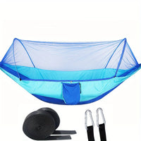 Hamac de Camping avec Moustiquaire Intégrée, Nylon Ultra-léger 720 g, Sangles et Mousquetons, vue 8