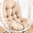 Coussin Fauteuil Œuf Épais 120 x 80 cm, Tissu Brossé, 13 Coloris
