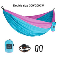 Hamac de camping double léger en nylon 300 x 200 cm, 6 coloris, vue 12