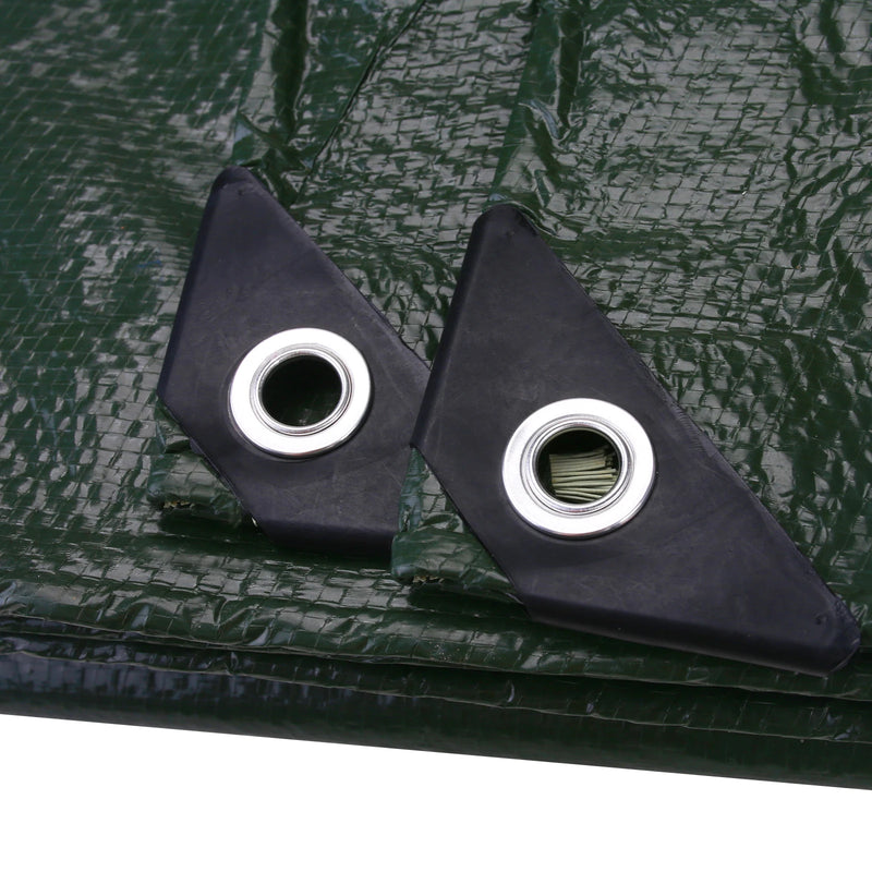 Bâche pour hamac imperméable en polyéthylène 105 g/m², œillets renforcés, vert ou bleu, 5 tailles, vue 5
