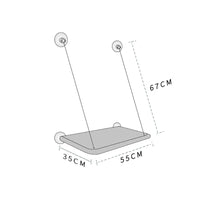 Hamac pour Chat de Fenêtre à 4 Ventouses en Tissu Oxford, Housse Lavable, 55 x 35 cm, vue 6