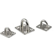 Platine à Anneau Carrée en Inox 304 pour Hamac, 4 à 8 mm