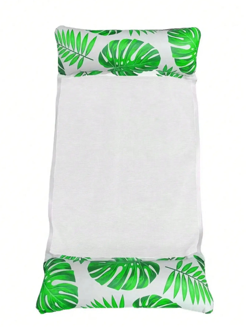 Hamac Gonflable de Piscine 4 en 1 en PVC, Filet Respirant, Marguerites ou Feuilles, 129,5 x 70 cm, vue 13