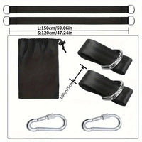 Sangles pour Hamac, Lot de 2, 120 ou 150 cm, Mousquetons Vissants, vue 5