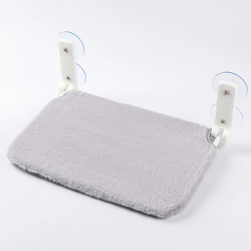 Hamac pour Chat de Fenêtre Pliable à Ventouses, Maille ou Peluche, 45 x 30 cm, vue 9