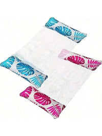 Hamac Gonflable de Piscine 4 en 1 en PVC, Filet Respirant, Marguerites ou Feuilles, 129,5 x 70 cm, vue 12