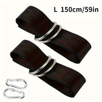 Sangles pour Hamac, Lot de 2, 120 ou 150 cm, Mousquetons Vissants, vue 7
