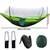 Hamac de Camping Double en Nylon, avec ou sans Moustiquaire, 260 x 140 cm, vue 10
