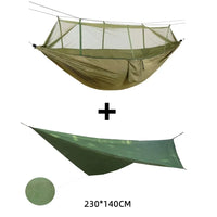 Hamac Camping Moustiquaire Fine en Nylon Ripstop 210T, 260 x 140 cm, avec ou sans Bâche, vue 6