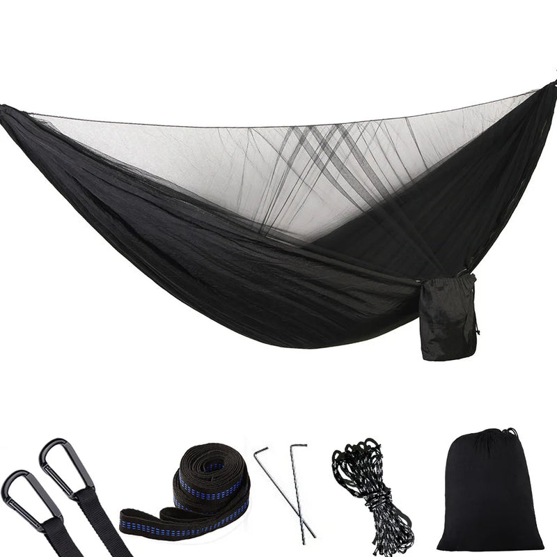Hamac de Camping 2 en 1 avec Moustiquaire, Nylon 210T, 270 x 140 cm, vue 7