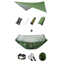 Hamac de camping pop-up avec moustiquaire et bâche de protection, 250 x 120 cm, vue 24