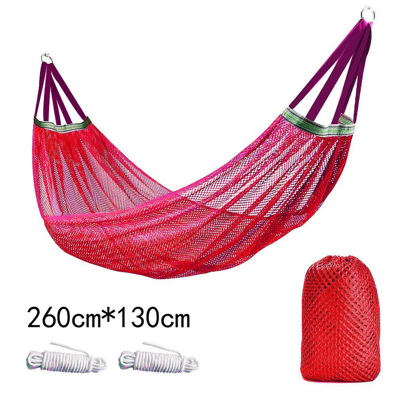 Hamac Filet à Barre en Bois ou sans Barre, Polyester, 4 Coloris, vue 11