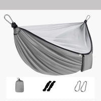 Hamac de Camping Double avec Moustiquaire Intégrée, Polyester, 270 x 140 cm, 5 Coloris, vue 9