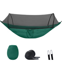 Hamac de Camping avec Moustiquaire Intégrée, Nylon Ultra-léger 720 g, Sangles et Mousquetons, vue 11