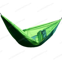 Hamac de Camping Nylon Simple ou Double, Cordes et Mousquetons Inclus, vue 5