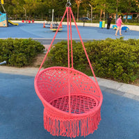 Chaise Hamac Suspendue en Macramé avec Franges, Siège Rond, 8 Coloris, vue 7