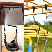 Sangles pour Hamac, Lot de 2, 120 ou 150 cm, Mousquetons Vissants, vue 3