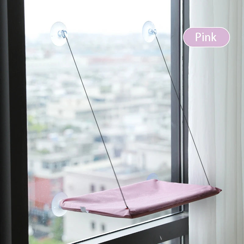 Hamac pour Chat de Fenêtre à 4 Ventouses en Tissu Oxford, Housse Lavable, 55 x 35 cm, vue 12