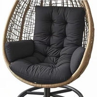 Coussin Fauteuil Suspendu Œuf Matelassé, Dossier et Côtés, 120 x 60 cm, vue 17