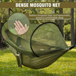 Hamac de Camping avec Moustiquaire Intégrée, Nylon Ultra-léger 720 g, Sangles et Mousquetons