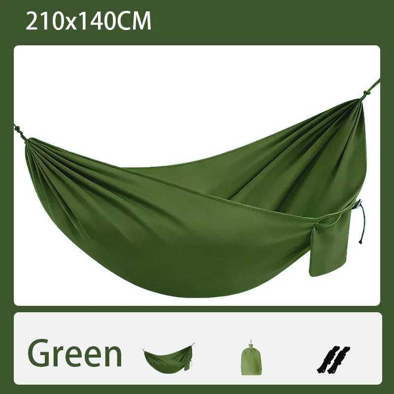 Hamac de Voyage Portable en Polyester 240T, 1 Place, 210 x 140 cm, Sac et Cordes, vue 9