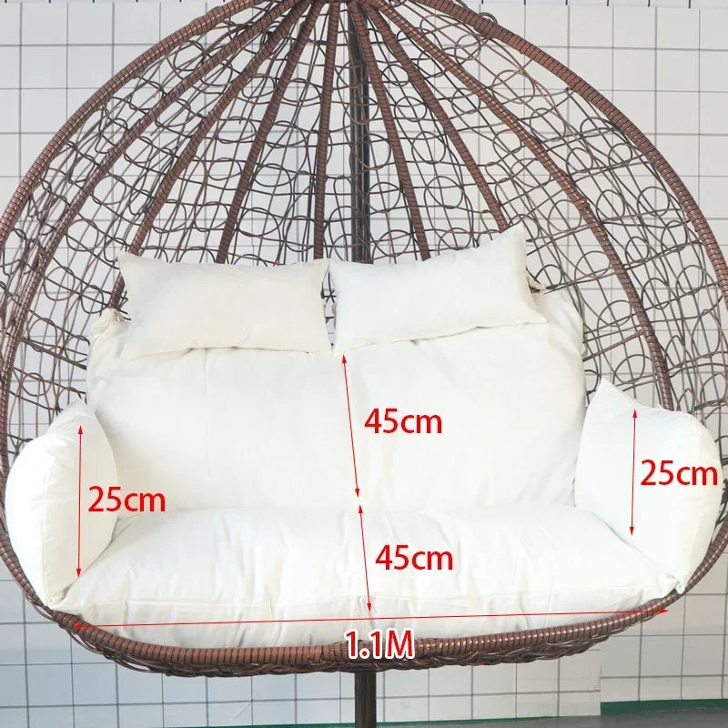Housse de Coussin Double pour Fauteuil Suspendu 2 Places, Coton, 17 Modèles, vue 4