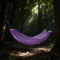 Hamac Filet en Nylon pour Jardin et Camping, 1 Place, 260 x 130 cm, vue 2