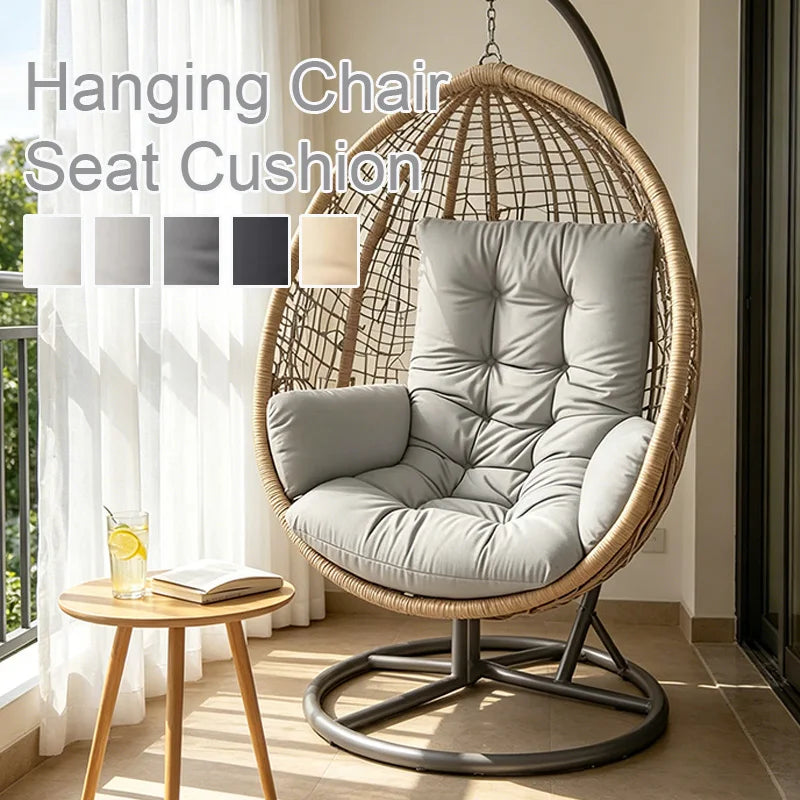 Coussin Fauteuil Suspendu Œuf Matelassé, Dossier et Côtés, 120 x 60 cm