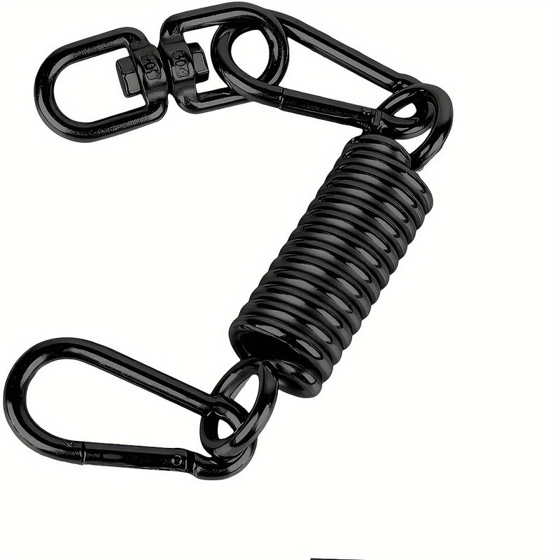 Ressort de Suspension Noir pour Fauteuil Œuf, Émerillon et 2 Mousquetons à Vis, vue 6