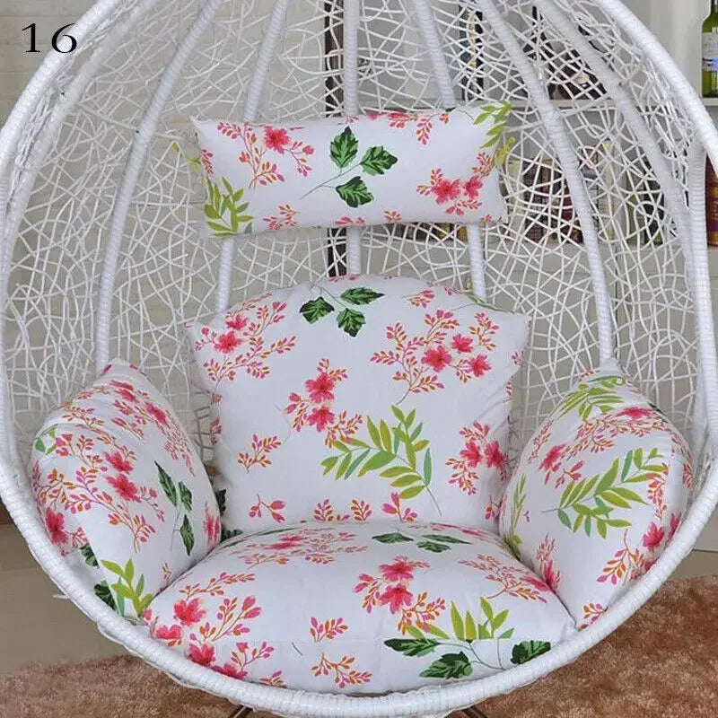 Housse de Coussin Fauteuil Œuf Suspendu avec Appui-Tête, Sans Garnissage, 32 Modèles
