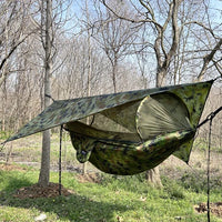 Hamac de camping double avec moustiquaire, sangles et bâche en option, vue 10