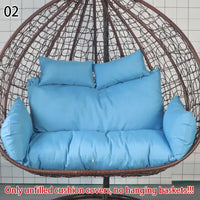 Housse de Coussin pour Fauteuil Suspendu Œuf Double 110 cm, sans Garnissage, 16 Coloris et Motifs, vue 17
