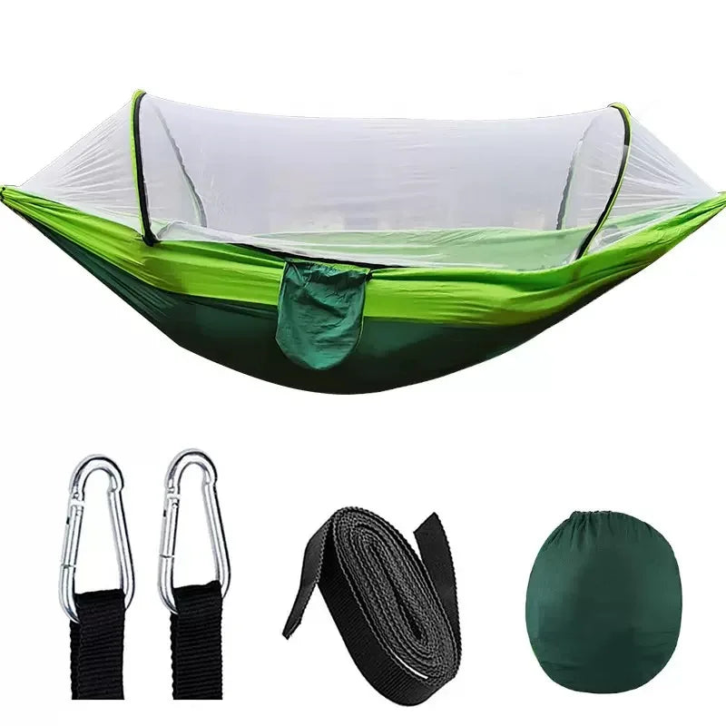 Hamac de Camping Ultra-Léger avec Moustiquaire à Arceaux, Nylon 210T, 6 Coloris, vue 8
