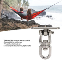 Fixation Hamac Pivotante 360° en Inox 304, Platine 8,2 cm avec Chevilles et Vis, vue 6