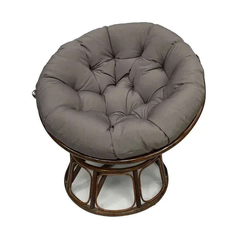 Coussin Rond Déperlant pour Fauteuil Papasan et Panier Suspendu, 40 à 80 cm