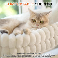 Hamac pour Chat de Fenêtre à Ventouses en Peluche, Pliable, Blanc ou Gris, 55 x 33 cm, vue 2