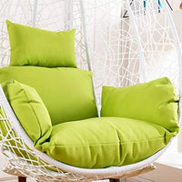 Fauteuil Suspendu Œuf en Rotin Tressé avec Pied en C et Coussins, 92 cm, vue 12