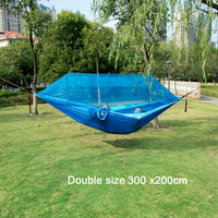 Hamac de Camping avec Moustiquaire en Nylon, 1 ou 2 Places, Sangles, vue 2