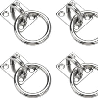 Plaque à Anneau Inox 304 pour Hamac, Fixation Plafond et Mur, M5 à M8, vue 3