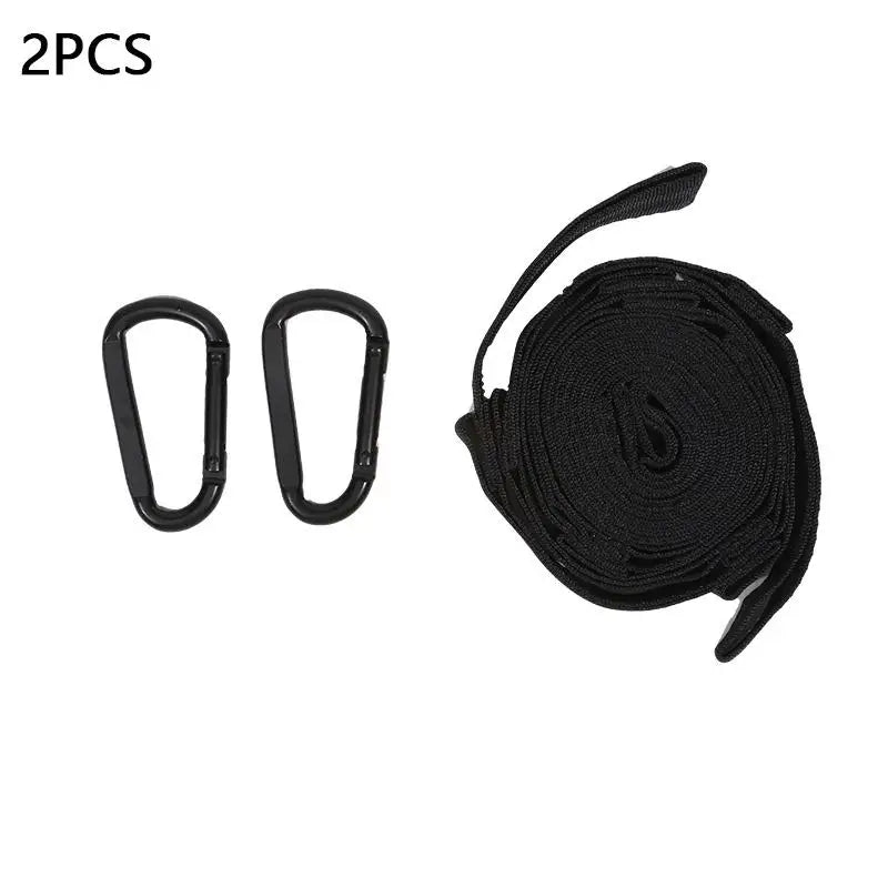 Sangles de Hamac en Polyester 2 m à 5 Boucles, Lot de 2, avec ou sans Mousquetons, vue 11