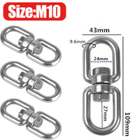 Émerillon Double Inox 304 pour Hamac et Fauteuil Suspendu, M4 à M10, vue 8