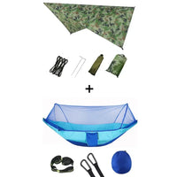 Hamac de camping pop-up avec moustiquaire et bâche de protection, 250 x 120 cm, vue 23