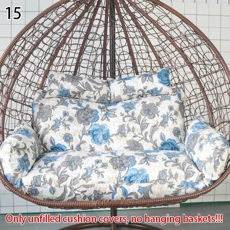 Housse de Coussin Double pour Fauteuil Suspendu 2 Places, Coton, 17 Modèles, vue 14