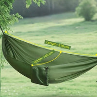 Hamac de Camping Pliable, 210 x 140 cm ou 270 x 140 cm, 7 Coloris, vue 6