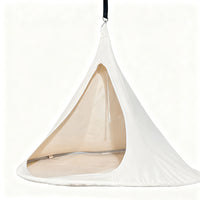Tente Suspendue Cocon Écru pour Jardin et Chambre, Nid Fauteuil Suspendu, 150 cm, vue 6