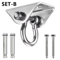 Crochet de Plafond Pivotant pour Hamac, Platine Inox et Chevilles, 3 Modèles, vue 7