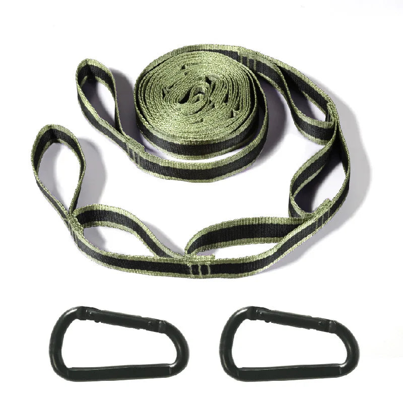 Sangles de Hamac Réglables 2 m, Lot de 2 avec Mousquetons et Sac, vue 17
