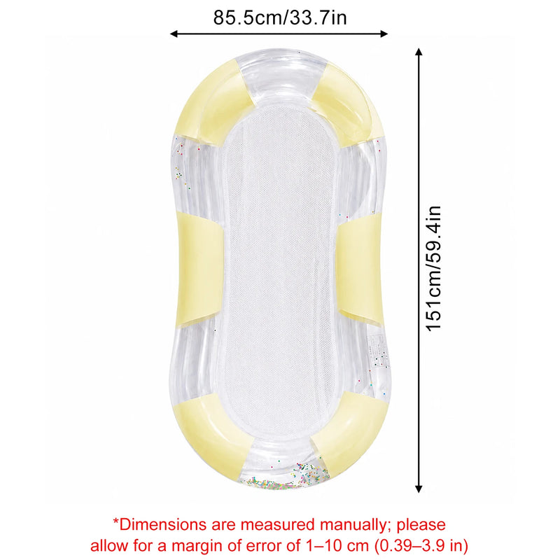 Hamac Gonflable de Piscine pour Adulte avec Filet, 151 x 85,5 cm, vue 8